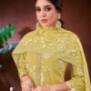 Yellow Unstitched Dress Material