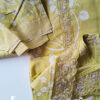 Yellow Unstitched Dress Material