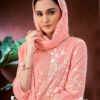 Pink Unstitched Dress Material