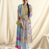 Blue unstitched dress material