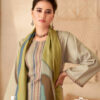 Beige Unstitched Dress Material