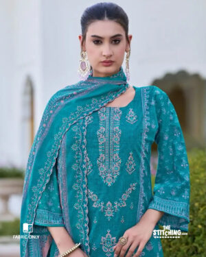 Blue Unstitched Salwar Suit