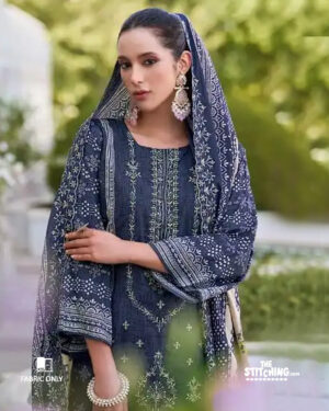 Blue Unstitched Salwar Suit