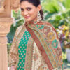 Brown Unstitched Salwar Suit