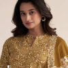 Yellow Unstitched Dress Material
