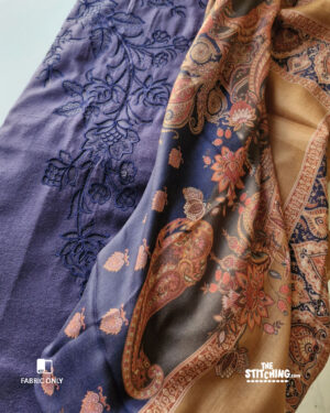 Blue unstitched Fabric Material