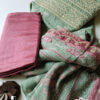 Green Unstitched Dress Material